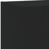 vidaXL TV Cabinet Black Engineered wood, glass Medium Black TV Cabinet