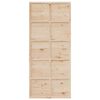 vidaXL Barn Door 35.4"x81.9" Solid Wood Pine