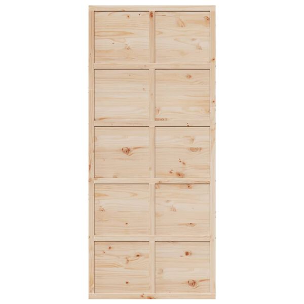 vidaXL Barn Door 35.4"x81.9" Solid Wood Pine