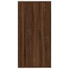 vidaXL Wall Mounted TV Cabinet Brown oak Engineered wood Medium