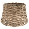 vidaXL Ceiling Lamp Shade Brown Wicker, Iron Medium Appealing Design