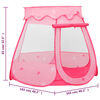 vidaXL Play Tent Pink Polyester Suitable for toddlers Collapsible