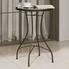 vidaXL Mosaic Bistro Table Black and white Powder-coated iron, ceramic