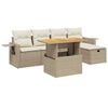 vidaXL Garden Sofa Set Beige