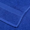 vidaXL Sauna Towel Set of 4 Blue 100% Cotton 31.5 x 78.7 in Blue Towel