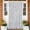 vidaXL Fly Curtain Grey and White 39.4x78.7" Chenille