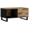 vidaXL Coffee Table Natural wood and black