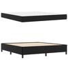 vidaXL Bed Frame with Mattress Black 70.87 x 78.74 in Fabric