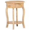 vidaXL Side Table 14.6"x14.6"x24" Solid Mango Wood