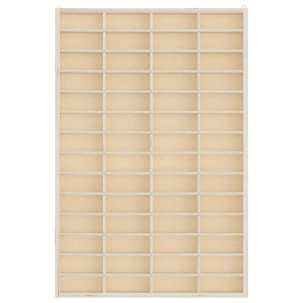 vidaXL Wooden Collector's Display Case Brown Plywood Compact