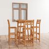 vidaXL Outdoor Bar Set Natural Acacia Solid Acacia wood Medium Strong