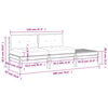 vidaXL Garden Sofa Wax brown Solid pine wood Large Modular Garden Sofa
