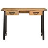 vidaXL Desk Natural Wood Solid Mango Wood and Iron Desk Rectangular