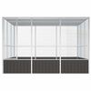 vidaXL Bird Cage Anthracite Galvanized Steel Large Bird Cage