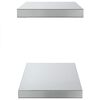 vidaXL Wall Shelf Silver Stainless Steel 19.7 in Durable Wall Shelf