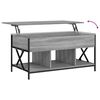 vidaXL Coffee Table Gray Sonoma 39.4"x21.7"x19.7" Engineered Wood and Metal