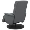 vidaXL Massage Recliner Chair with Footrest Grey Faux Leather