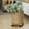 Nature Plant Trolley Brown Bamboo plastic composite &Oslash;11.8 in x 3.1 in