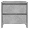 vidaXL Bedside Cabinet Concrete Grey Engineered Wood Small