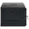 vidaXL Network Cabinet with Storage Black 53 x 45 x 30 cm Steel