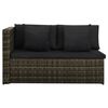 vidaXL Garden Sofa Set Grey, Dark Grey