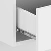 vidaXL Wall-mounted Bedside Cabinet Set of 2 High gloss white