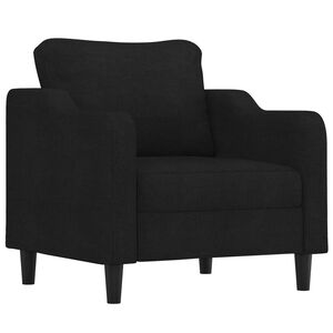 vidaXL Sofa Chair Black Fabric (100% polyester), metal, foam Small-Sized
