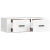 vidaXL TV Cabinet White Engineered wood Medium TV Cabinet Rectangular