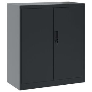 vidaXL File Cabinet Anthracite Powder-coated steel Medium File Cabinet