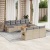 vidaXL Garden Sofa Set Mix Beige, Light Grey