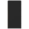 vidaXL Sideboard Black Engineered wood Medium Sideboard Rectangular