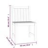 vidaXL 7 Piece Patio Dining Set Solid Wood Teak