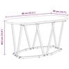 vidaXL Coffee Table Gray 80 x 40 x 40.5 cm Engineered Wood and Metal