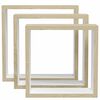 vidaXL Wall Cube Shelf Set of 3 White and Sonoma Oak MDF Small to Medium