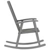 vidaXL Wooden Rocking Chair Grey Solid acacia wood Standard