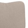 vidaXL Armchair Light Grey 24.80 x 26.38 x 37.01 in Sherpa Fabric
