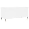 vidaXL Coffee Table White Engineered Wood 35.4 in x 17.5 in x 17.7 in