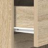 vidaXL Bedside Cabinet Sonoma Oak Engineered Wood Medium Reversible