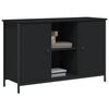 vidaXL TV Cabinet Black Engineered wood 39.4x13.8x25.6 in TV Cabinet