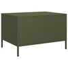 vidaXL TV Cabinet Olive Green 26.8x19.7x17.1" Cold-rolled Steel