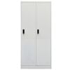 vidaXL Wardrobe Light Grey Steel Medium Wardrobe Rectangular