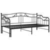 vidaXL Pull-out Sofa Bed Frame without Mattress Black Metal 90 x 78.7 "