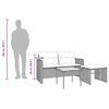 vidaXL Garden Sofa Set Beige