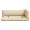 vidaXL Pallet Cushions 3 pcs Beige Fabric