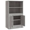 vidaXL Highboard Grey Sonoma Engineered Wood Medium Highboard