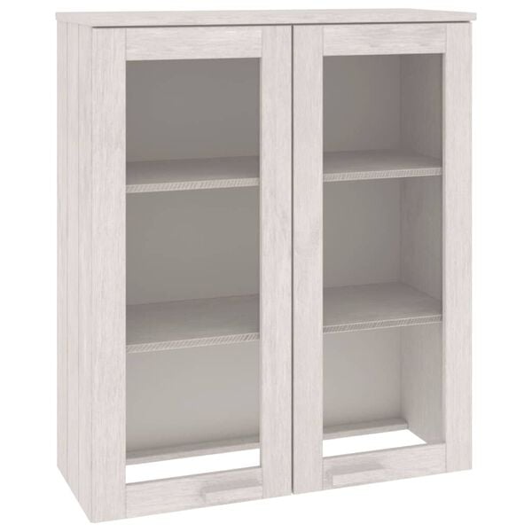 vidaXL Top For Highboard White Solid Pinewood, MDF 33.5 x 13.8 x 39.4 in