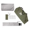 vidaXL Camping Tent Tunnel 3-Person Olive Green Waterproof