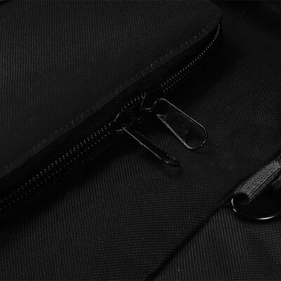 vidaXL 3-in-1 Army-Style Duffel Bag 23.8 gal Black