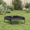 vidaXL Elevated Dog Bed Anthracite 600D Oxford fabric, powder-coated steel