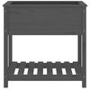 vidaXL Planter Grey Solid pine wood Medium Planter Rectangular